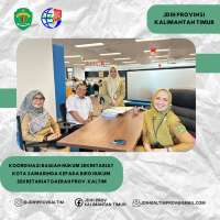 Koordinasi Bagian Hukum Sekretariat Daerah Kota Samarinda Kepada Biro Hukum Sekretariat Daerah Provinsi Kalimantan Timur