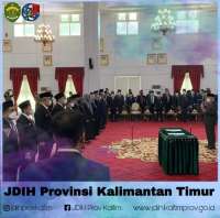 Pelantikan Kepala Biro Hukum Sekretariat Daerah Provinsi Kalimantan Timur