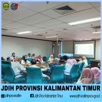 Rapat Pembahasan Rapergub Kaltim No. 58 Tahun 2013