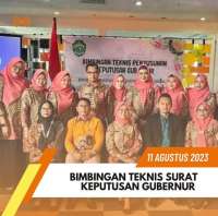 Bimbingan Teknis Surat Keputusan Gubernur Tahun 2023