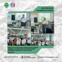 Kegiatan Sosialisasi Peraturan Daerah Nomor 1 Tahun 2024 tentang Pajak Daerah dan Retribusi Daerah dan Peraturan Gubernur Nomor 43 Tahun 2024 tentang Tata Cara Pelaksanaan Pemungutan Retribusi Daerah