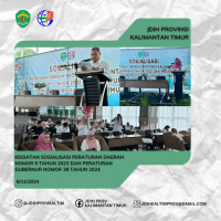 Kegiatan Sosialisasi Peraturan Daerah Nomor 9 Tahun 2023 dan Peraturan Gubernur Nomor 39 Tahun 2024 