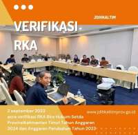 Verifikasi RKA Biro Hukum Sekretariat Daerah Provinsi Kalimantan Timur