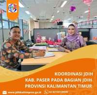 Koordinasi JDIH Kabupaten Paser ke JDIH Provinsi Kaltim